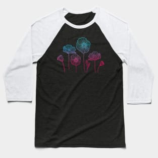 Fading Poppies Baseball T-Shirt